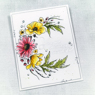 Wildflower Wreath Impress-ion Press + Foil Plates