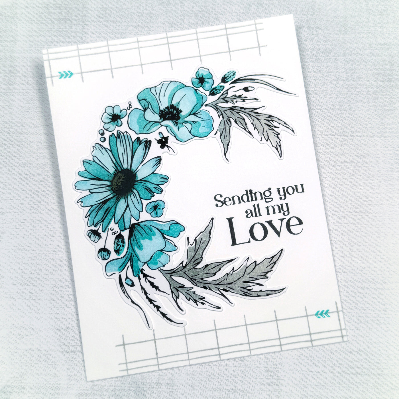 Wildflower Wreath Impress-ion Press + Foil Plates