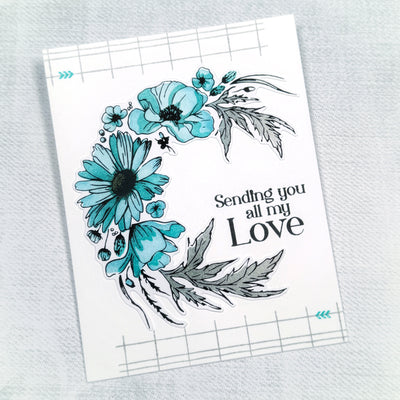 Wildflower Wreath Impress-ion Press + Foil Plates