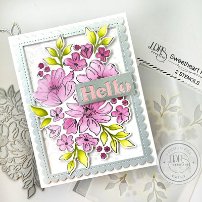 Sweetheart Floral Impress-ion Press + Foil Plate