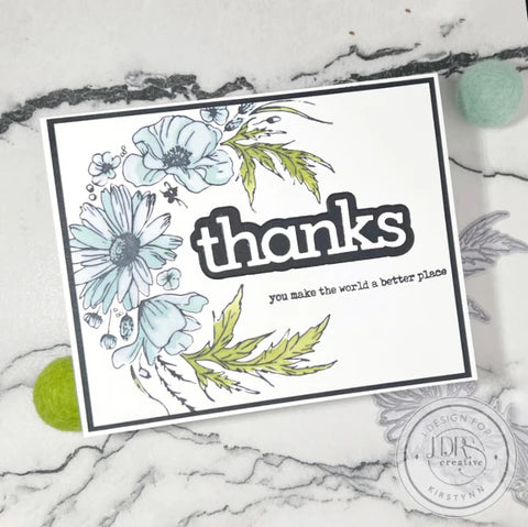 Wildflower Wreath Impress-ion Press + Foil Plates