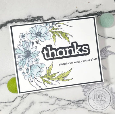 Wildflower Wreath Impress-ion Press + Foil Plates