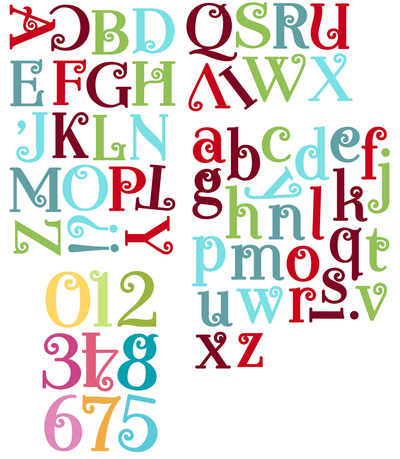 Kringle Alphas and Numbers Jumbo Dies Bundle