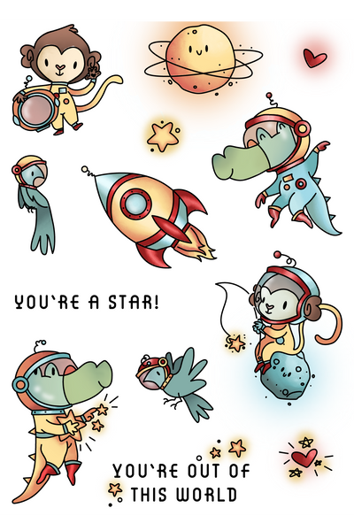 Out of This World 4x6 Stamps