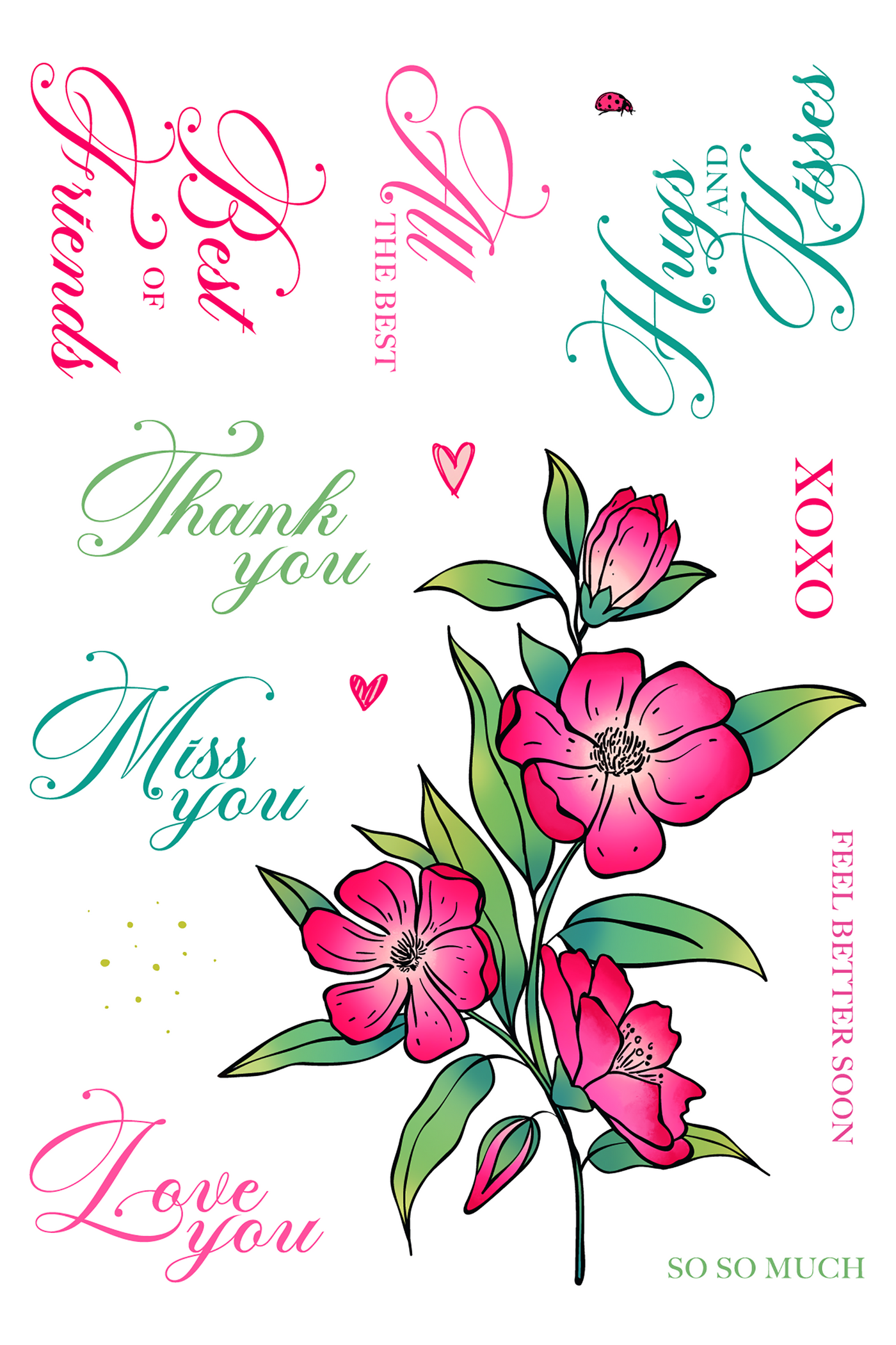 Kind Regards 4x6 Stamps