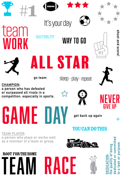 All Star Collage 4x6 Stamps