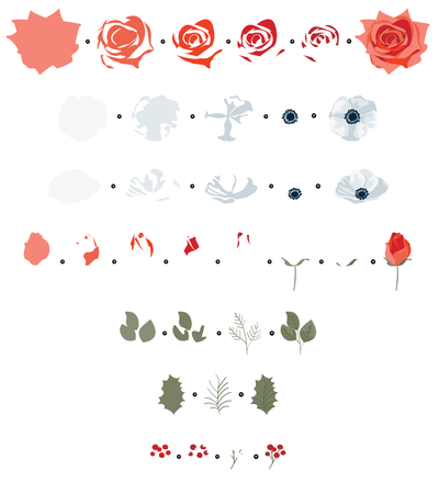 Winter Blooms Stamps and Stencil Bundle
