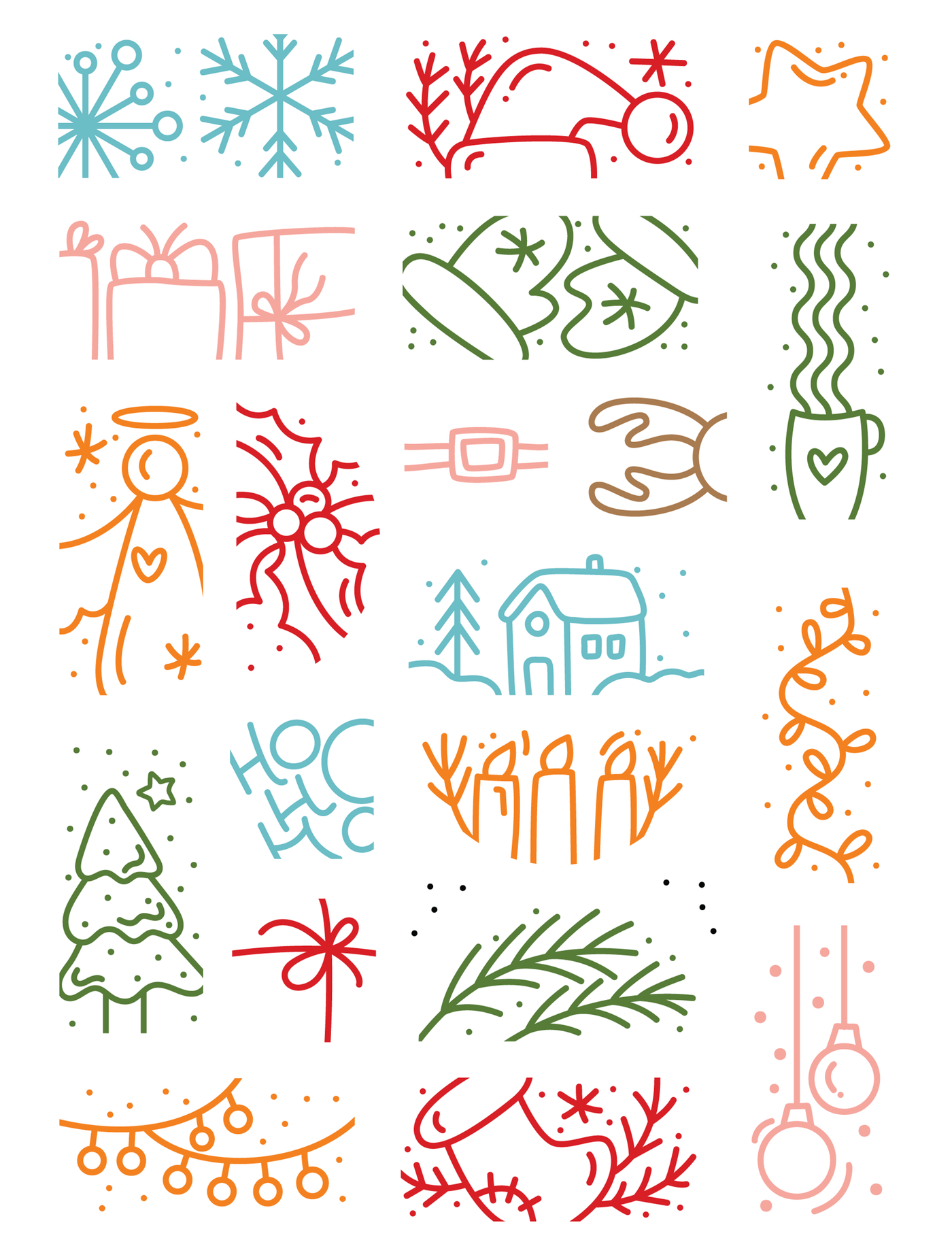 PRE-ORDER:  Christmas Puzzle Stamps and Stencil Bundle
