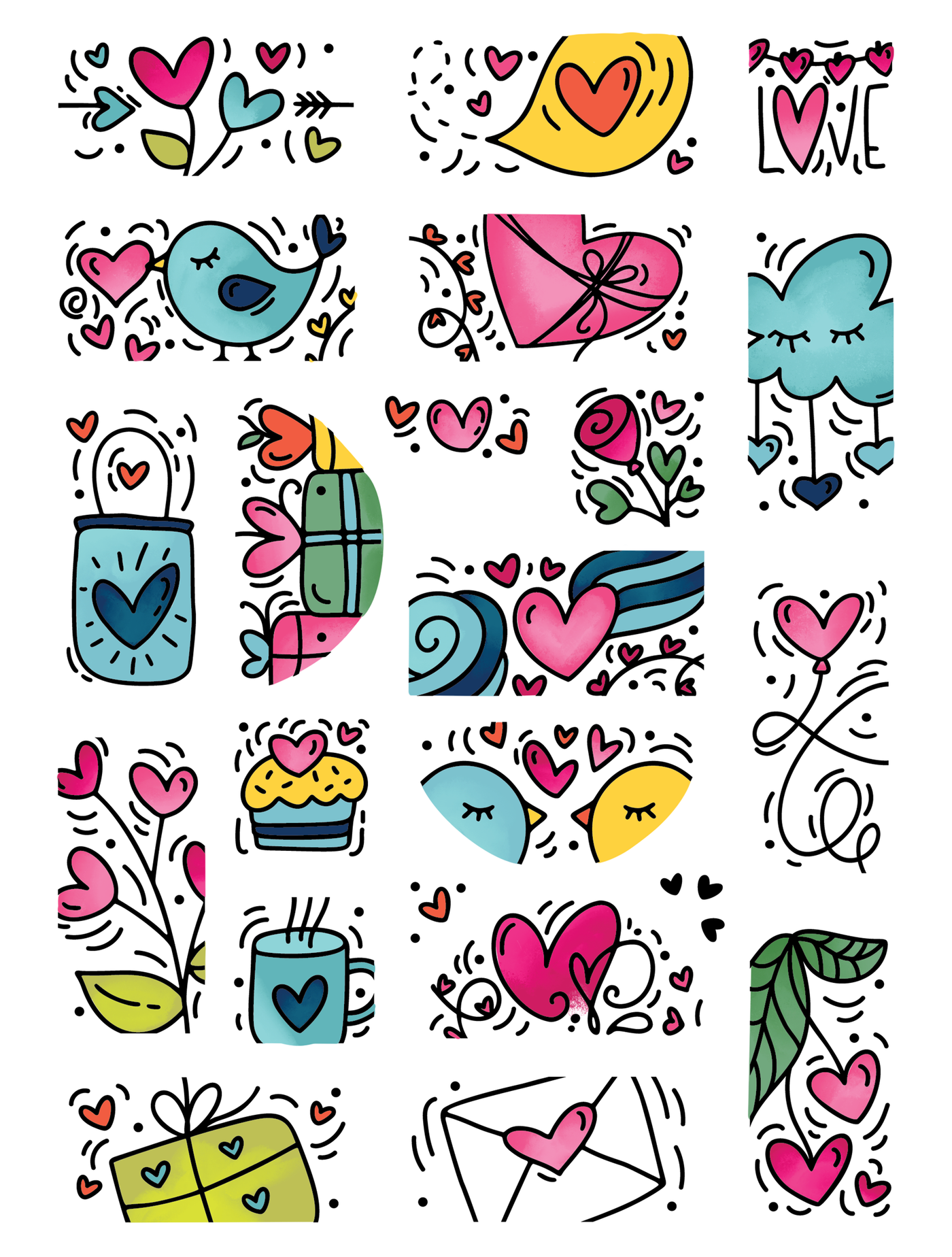 All Occasions Puzzle Scenes Stamps Bundle