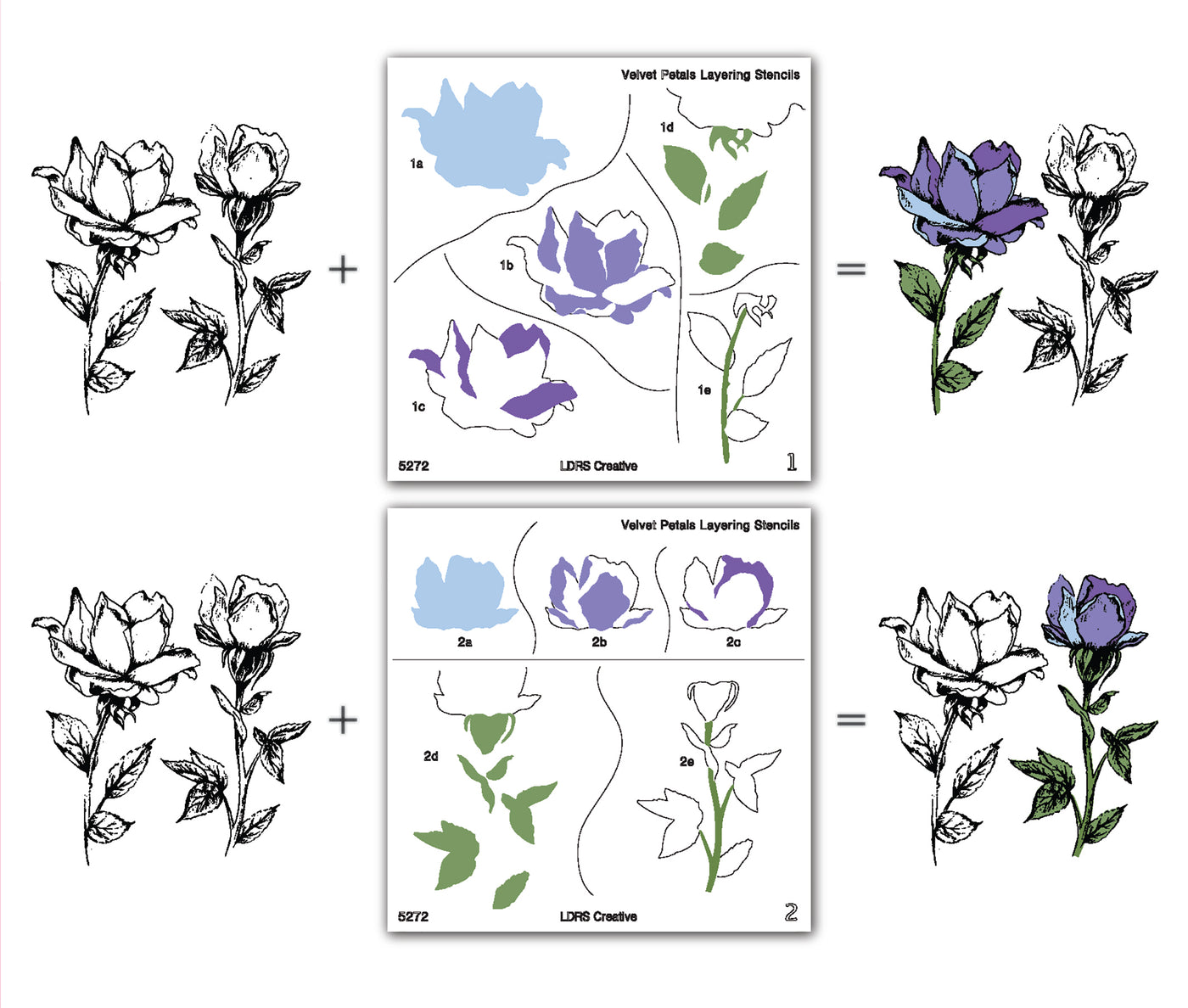 Velvet Petals Impress-ion Press + Foil Plates, Coordinating Dies, and Layering Stencils Bundle