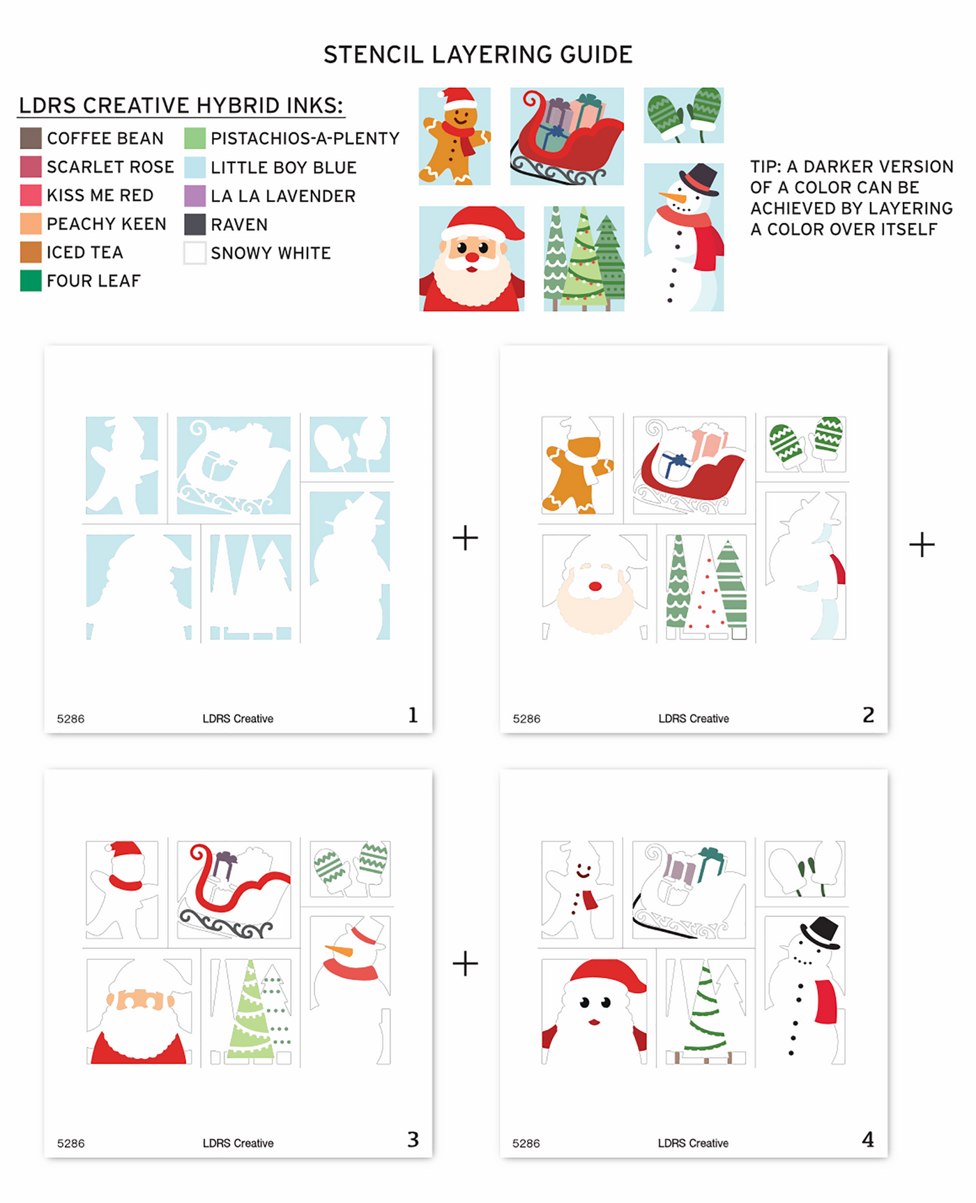 Season's Greetings Postage Collage Stamps and Layering Stencils Bundle