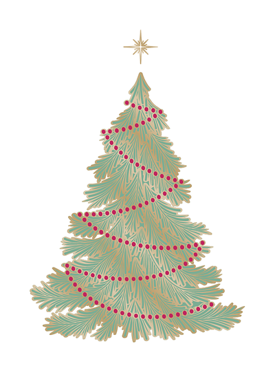 Oh Christmas Tree Impress-ion Press + Foil Plates