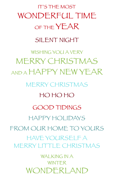 Good Tidings Sentiments Impress-ion Press + Foil Plates