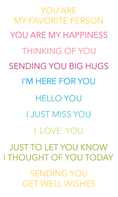 Thoughts of You Sentiments Impress-ion Press + Foil Plates