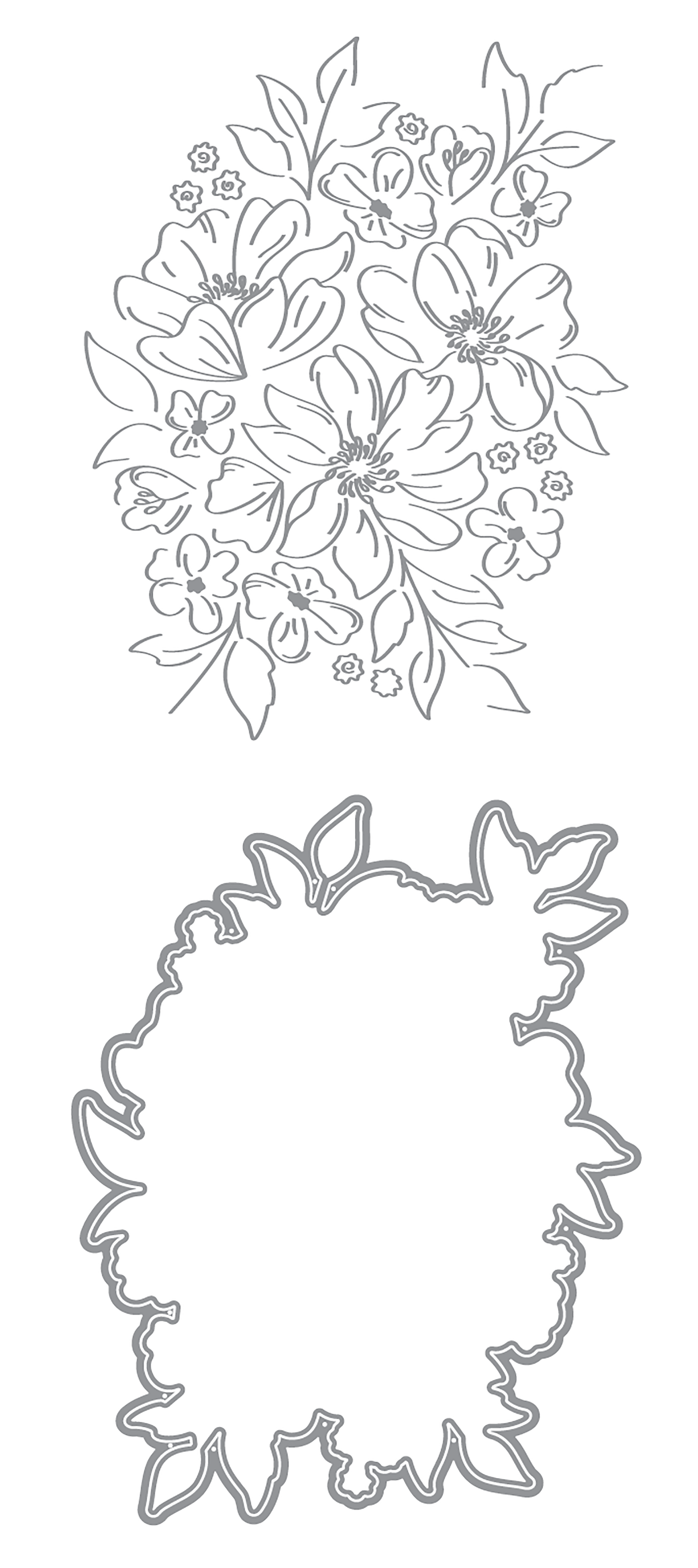 Sweetheart Floral Impress-ion Press + Foil Plate