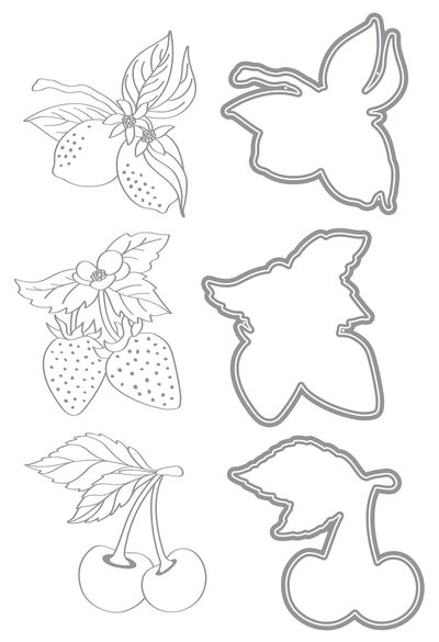 Tutti Fruiti Impress-ion Press + Foil Plates