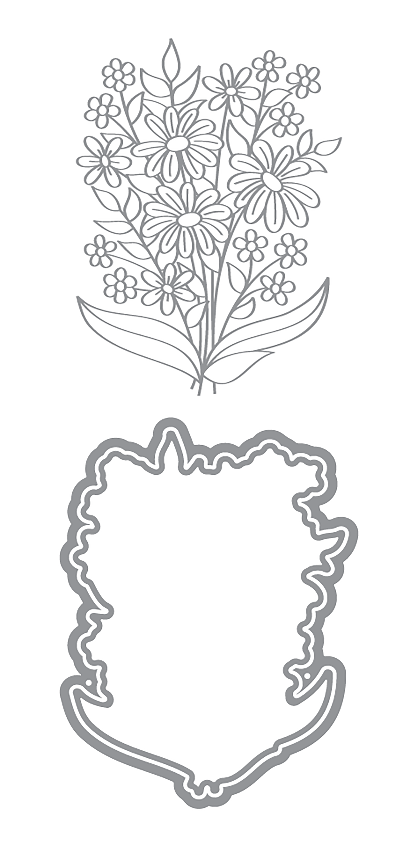 Fleurs Petite - Daisies Impress-ion Press + Foil Plate