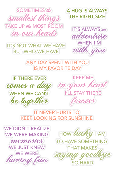 Love & Friendship CLASSIC WINNIE THE POOH Sentiments Impress-ion Press + Foil Plates