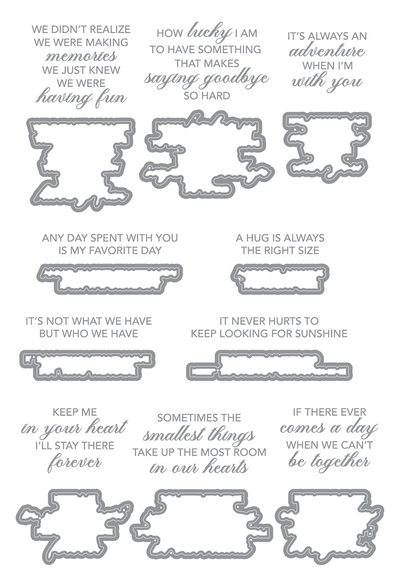 Love & Friendship CLASSIC WINNIE THE POOH Sentiments Impress-ion Press + Foil Plates