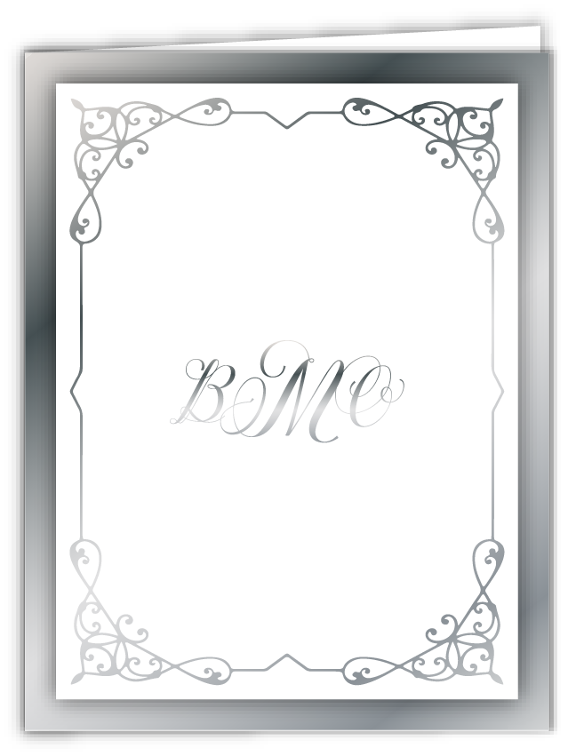 Elegant Monogram Alpha 3/4" Impress-ion Press + Foil Plates