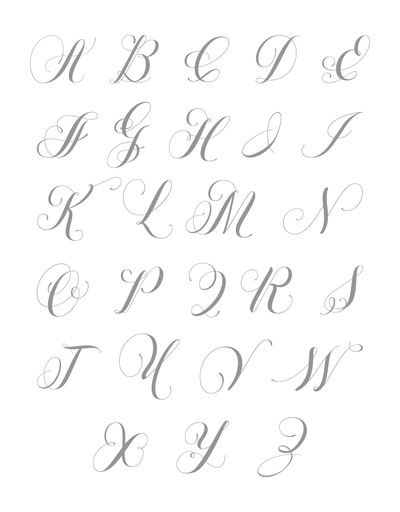 Elegant Monogram Alpha 1" Impress-ion Press + Foil Plates