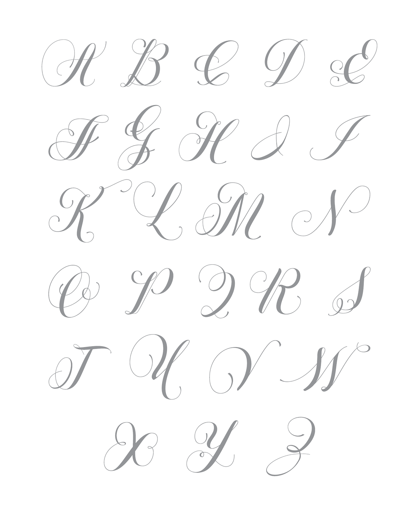 Elegant Monogram Alpha 3/4" Impress-ion Press + Foil Plates