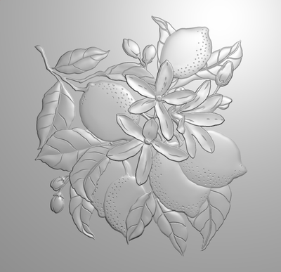 Fruit Tree 3D 6x6 Embossing Folder