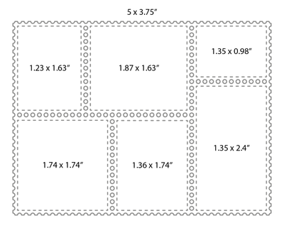 Nested Postage Collage Dies