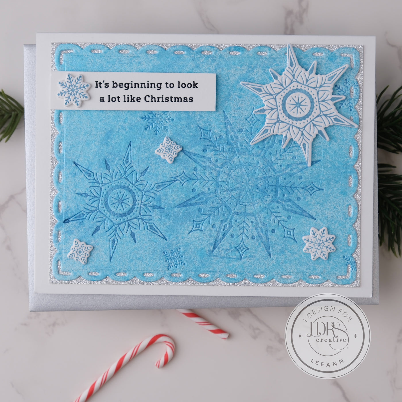 Snowflake Ornaments Impress-ion Press + Foil Plates