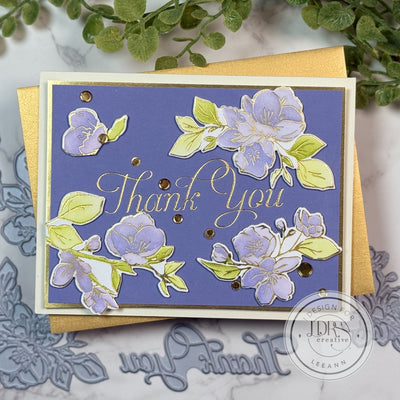 Apple Blossom Swag Impress-ion Press + Foil Plates, Dies, and Layering Stencils Bundle