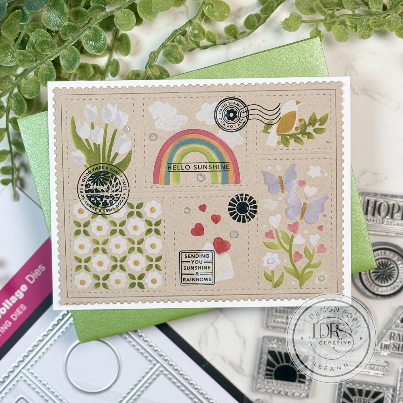 Nested Postage Collage Dies