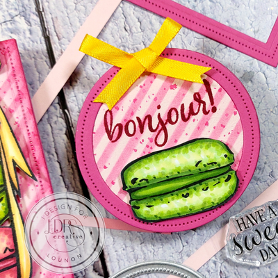 Macarons Stamps and Coordinating Dies Bundle