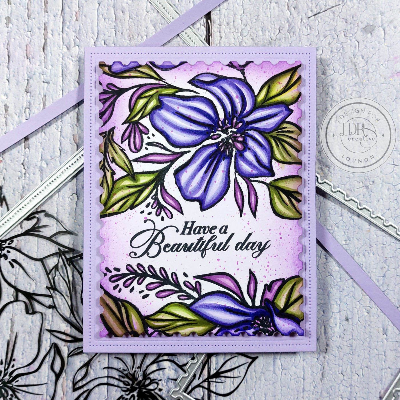In the Garden Background Stamp and Layering Stencils Bundle