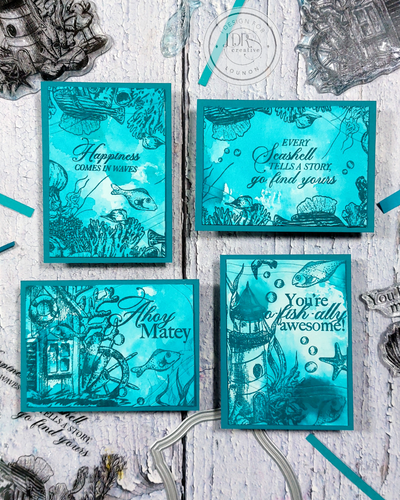 The Sea Shack Stamps, Layering Stencils, and Coordinating Dies Bundle