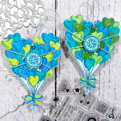 Heart Balloon Bouquet Impress-ion Press + Foil Plates