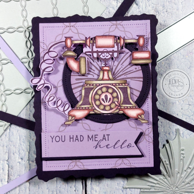 Victorian Phone Impress-ion Press + Foil Plates and Coordinating Die Bundle