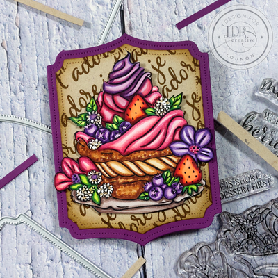 French Patisserie Stamps, Layering Stencils, and Coordinating Dies Bundle