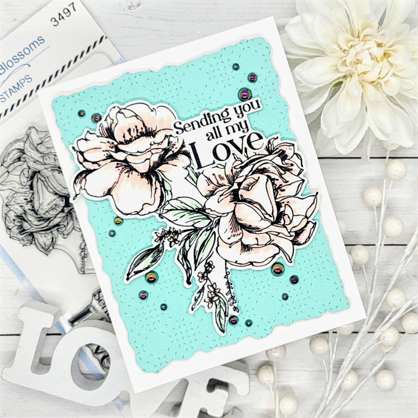 Billowing Blossoms 4x6 Stamps and Coordinating Dies Bundle