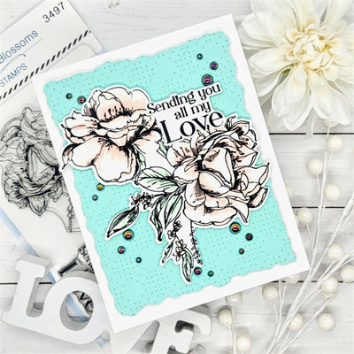Billowing Blossoms 4x6 Stamps and Coordinating Dies Bundle
