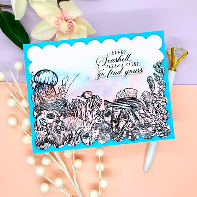 Coral Reef 4x6 Stamps and Dies