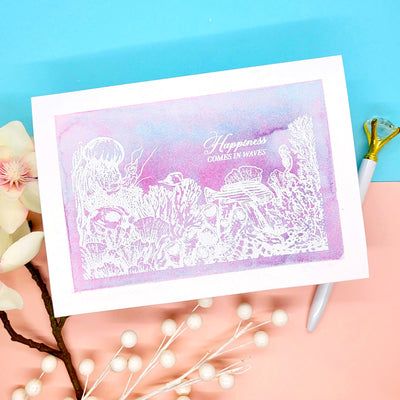 Coral Reef 4x6 Stamps and Dies