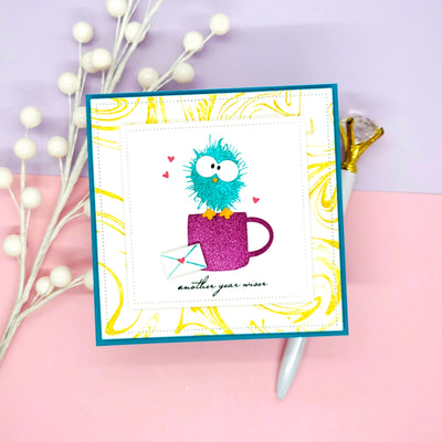 Fuzzy Wuzzies 4x6 Stamps and Coordinating Dies