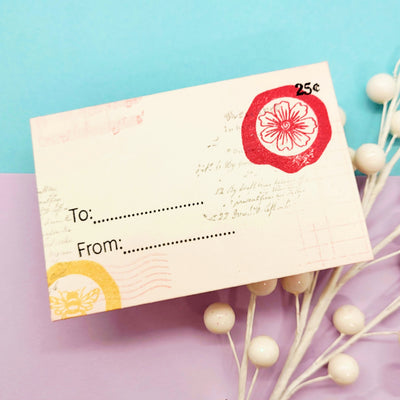 Gift Card Greetings 4x4 Stamps
