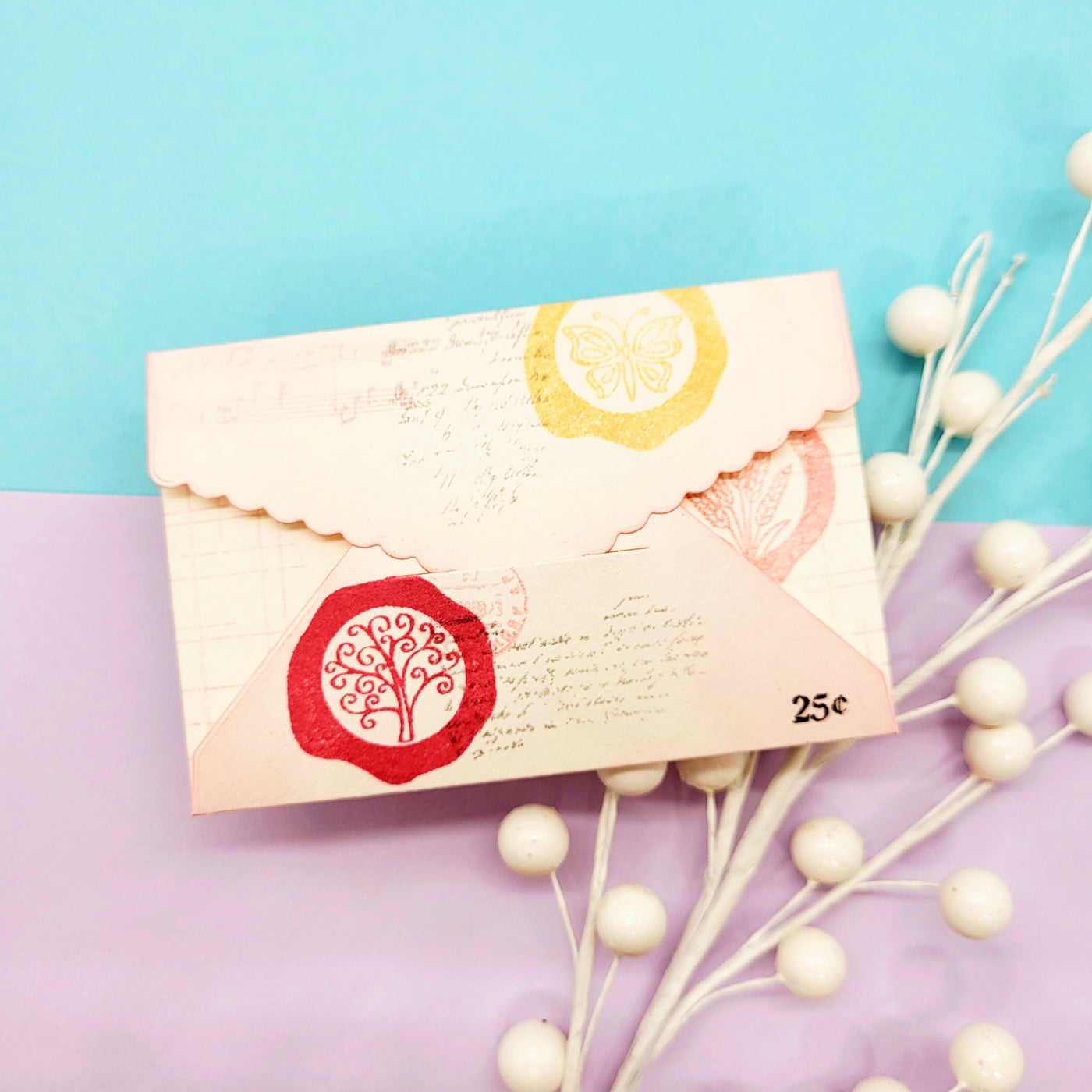 Gift Card Greetings 4x4 Stamps