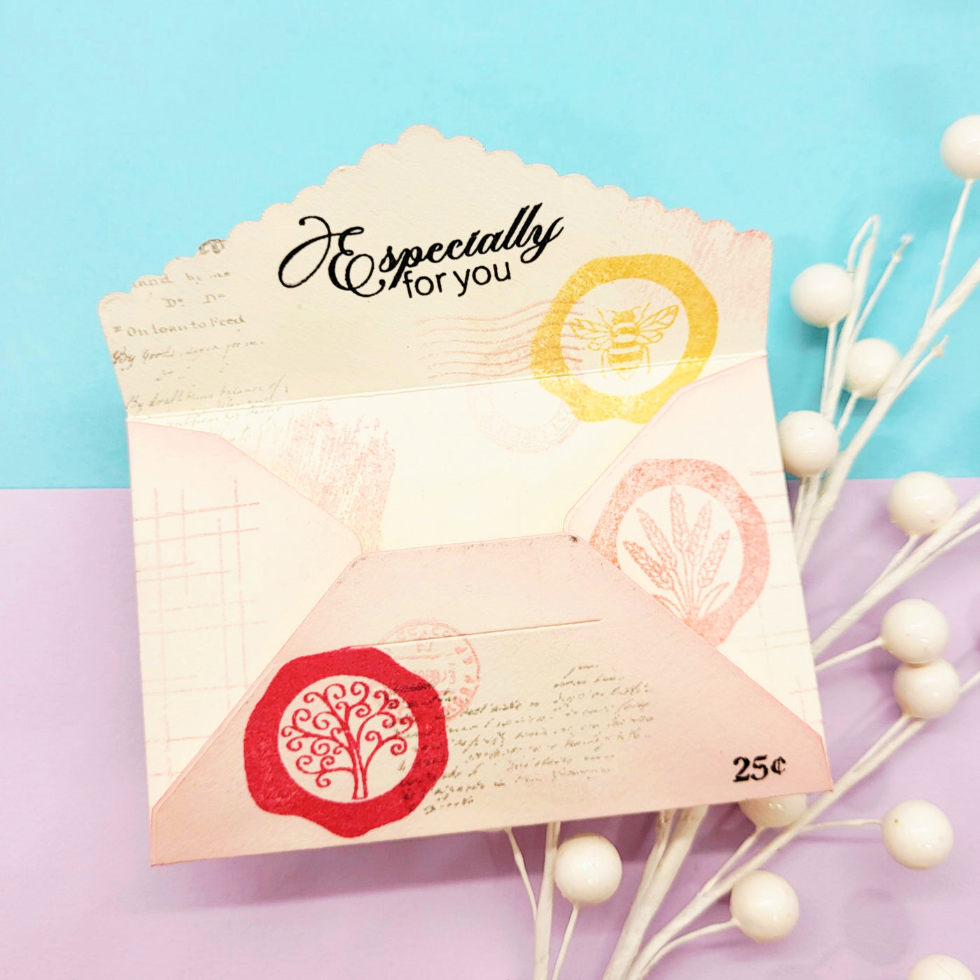 Gift Card Greetings 4x4 Stamps