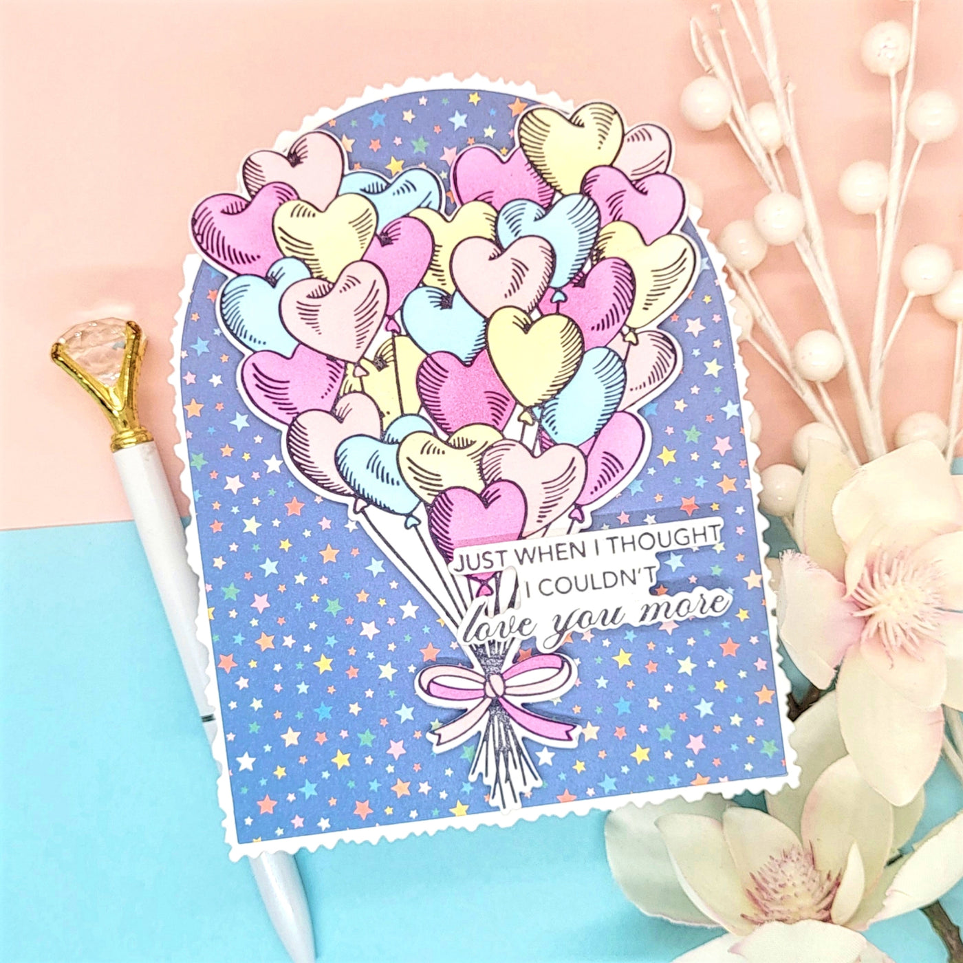 Heart Balloon Bouquet Impress-ion Press + Foil Plates
