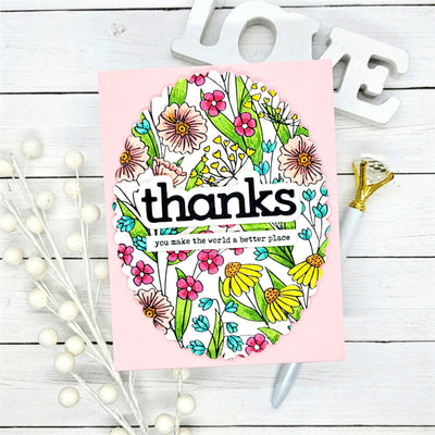 Wall Flower impress-ion Press + Foil Plate