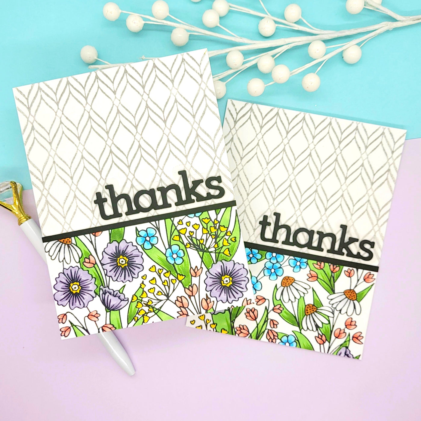 Wall Flower impress-ion Press + Foil Plate