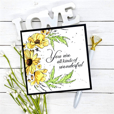 Wildflower Wreath Impress-ion Press + Foil Plates