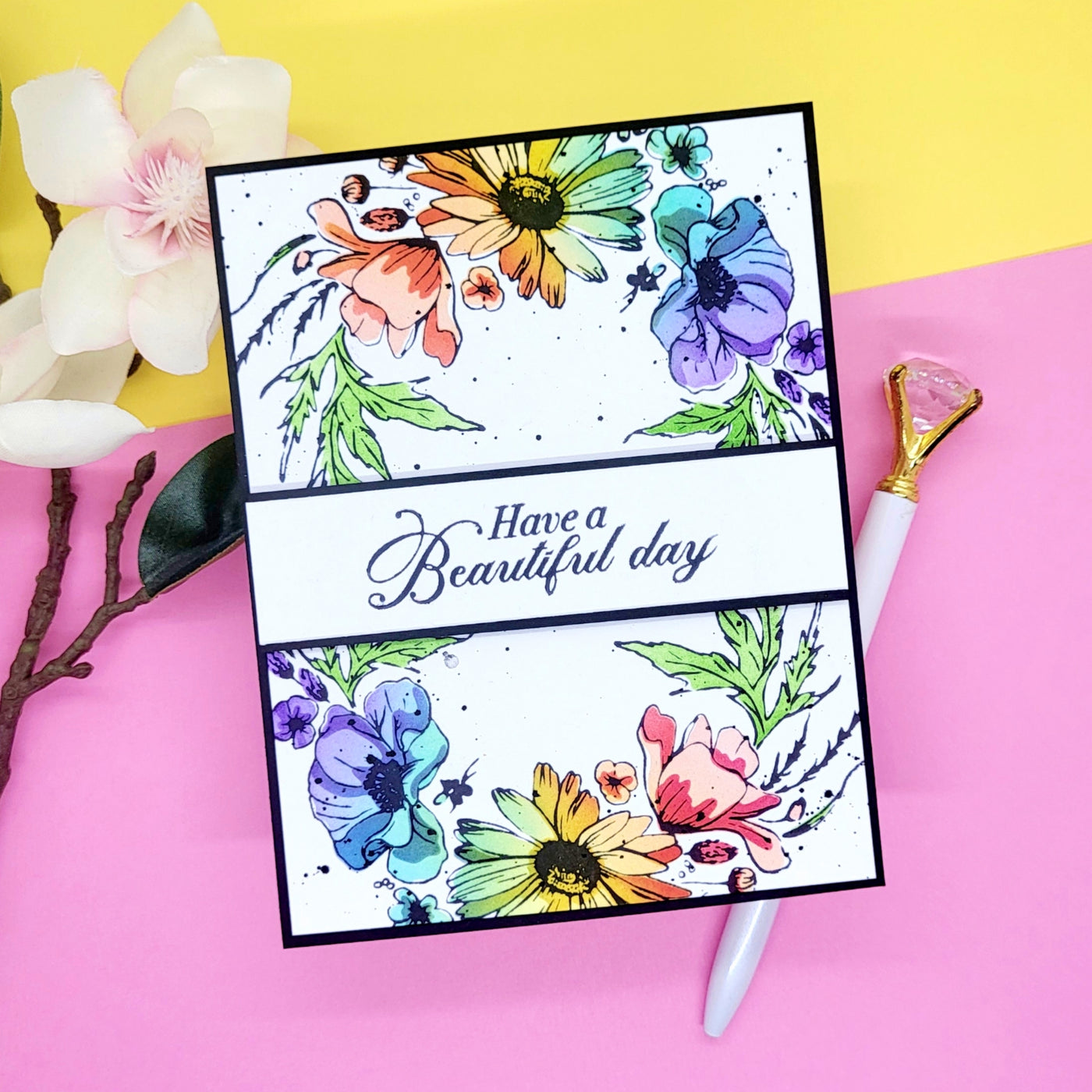Wildflower Wreath Impress-ion Press + Foil Plates
